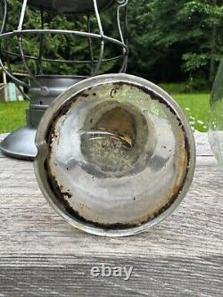 CV Central Vermont Railroad Lantern Star Headlight Etched Ext. Bast Globe