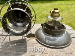 CVRR Railroad Lantern Brass Top Adams & Westlake Patent Bottom CUG