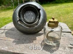 CVRR Railroad Lantern Brass Top Adams & Westlake Patent Bottom CUG