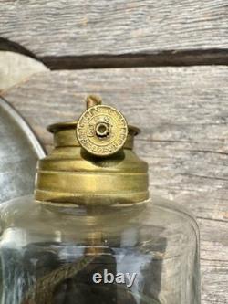 CVRR Railroad Lantern Brass Top Adams & Westlake Patent Bottom CUG