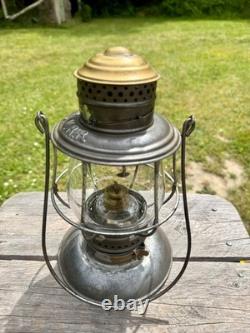 CVRR Railroad Lantern Brass Top Adams & Westlake Patent Bottom CUG