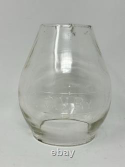 CVRy Central Vermont Railway Clear Cast Railroad RR Lantern Globe CNX Corning