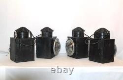 Charming Vintage Railroad Lantern Old Signal Railway Lamps Unique Home Decor