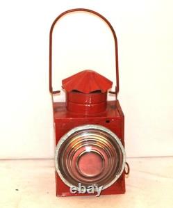 Charming Vintage Railroad Lantern Old Signal Railway Lamps Unique Home Decor
