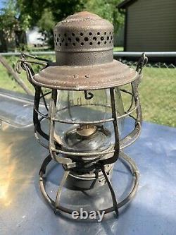 Chicago & Alton Railroad Lantern Withmarked Globe