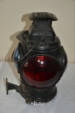 Chicago Burlington & Quincy Railroad Adlake Caboose Marker Lamp with Bracket
