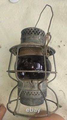 Chicago, Milwaukee, St. Paul And Pacific Railroad Lantern Adlake Kero Red Globe