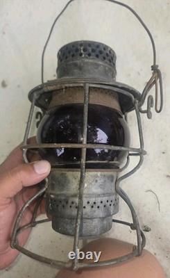 Chicago, Milwaukee, St. Paul And Pacific Railroad Lantern Adlake Kero Red Globe