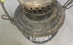 Chicago, Milwaukee, St. Paul And Pacific Railroad Lantern Adlake Kero Red Globe