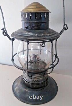 Chicago Milwaukee & St Paul Railroad Lantern -Bell Bottom -Cast CM&St. PRy Globe