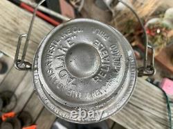 Chicago North Shore & Milwaukee Railroad Lantern WithRed Marked Globe