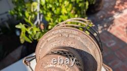 Chicago & North Western 1909 Adams Red Cast Serif Globe Railroad Lantern