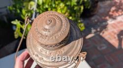 Chicago & North Western 1909 Adams Red Cast Serif Globe Railroad Lantern