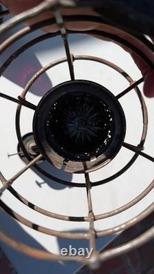 Chicago & North Western 1909 Adams Red Cast Serif Globe Railroad Lantern