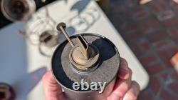 Chicago & North Western 1909 Adams Red Cast Serif Globe Railroad Lantern
