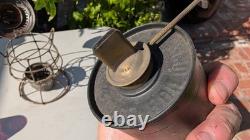 Chicago & North Western 1909 Adams Red Cast Serif Globe Railroad Lantern