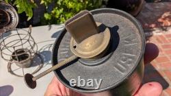 Chicago & North Western 1909 Adams Red Cast Serif Globe Railroad Lantern