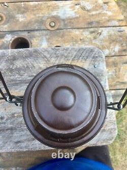 Circa 1909 Santa Fe Railroad Lantern A&W Rust Top Bell Bottom