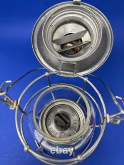 Clean IU Ry Adlake Kero short globe railroad lantern Indianapolis Union Railway