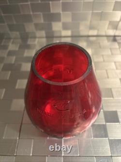 Corning Glass Red Missouri Pacific Globe for Railroad Lantern Safety First #3