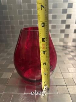 Corning Glass Red Missouri Pacific Globe for Railroad Lantern Safety First #3