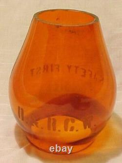 D&rgw. Denver & Rio Grande Western Tall Amber Globe Colorado Railroad Lantern