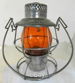 DENVER & SALT LAKE RAILROAD LANTERN Signal Yellow CNX Lantern Globe