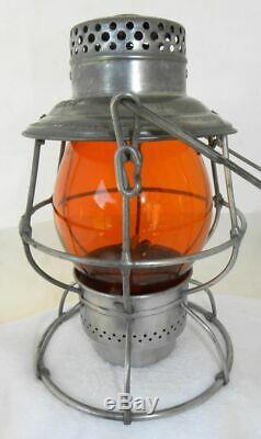 DENVER & SALT LAKE RAILROAD LANTERN Signal Yellow CNX Lantern Globe