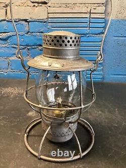 DIETZ EMPIRE PHILADELPHIA & READING RWY RAILROAD LANTERN WithEMBOSSED P&R RY GLOBE