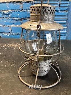 DIETZ EMPIRE PHILADELPHIA & READING RWY RAILROAD LANTERN WithEMBOSSED P&R RY GLOBE