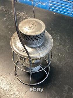 DIETZ EMPIRE PHILADELPHIA & READING RWY RAILROAD LANTERN WithEMBOSSED P&R RY GLOBE