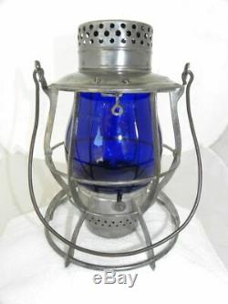 DIETZ EMPIRE RAILROAD LANTERN Signal Blue Vulcan EB Globe