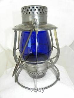 DIETZ EMPIRE RAILROAD LANTERN Signal Blue Vulcan EB Globe