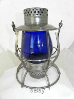 DIETZ EMPIRE RAILROAD LANTERN Signal Blue Vulcan EB Globe