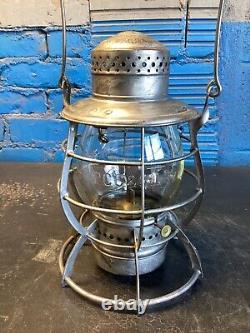 DIETZ STEELCLAD RAILROAD LANTERN With(PCC&StLRy)PITTS CINCY CHICAGO&St LOUIS GLOBE