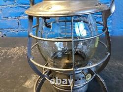 DIETZ STEELCLAD RAILROAD LANTERN With(PCC&StLRy)PITTS CINCY CHICAGO&St LOUIS GLOBE