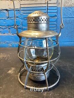 DIETZ STEELCLAD RAILROAD LANTERN With(PCC&StLRy)PITTS CINCY CHICAGO&St LOUIS GLOBE