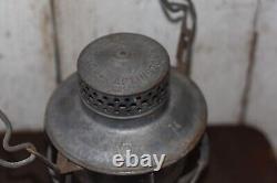 DRESSEL ARLINGTON RAILROAD LANTERN EMBOSSED P. R. R RAILROAD With ETCHED GLOBE TJ