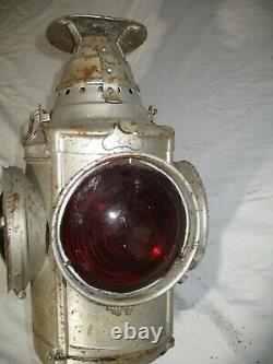 DRESSEL Railroad Signal Lantern Unrestored -Complete Arlington NJ USA