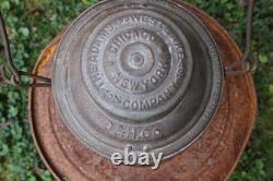 Delaware & Hudson Railroad Company Bell Bottom Lantern Embossed Globe D&h Rr