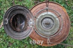 Delaware & Hudson Railroad Company Bell Bottom Lantern Embossed Globe D&h Rr