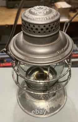 Delaware & Hudson Railroad D&H Bell Bottom Lantern and Cast Globe Delaware & Hudson Railroad D&H Bell Bottom Lantern and Cast Globe