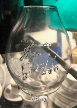 Delaware & Hudson Railroad D&H Bell Bottom Lantern and Cast Globe