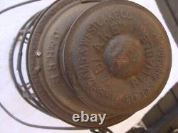 Delaware & Hudson Railway Adlake Railroad lantern Embossed with Tall D&H RR Globe