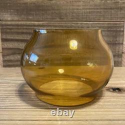 Dietz Amber Glass Railroad Lantern Globe Vintage Height About 8.2cm Used