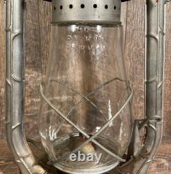 Dietz Blizzard No. 2 Railroad Lantern Complete Glass/Metal Made in NY USA 1945