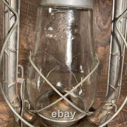 Dietz Blizzard No. 2 Railroad Lantern Complete Glass/Metal Made in NY USA 1945
