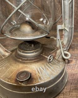 Dietz Blizzard No. 2 Railroad Lantern Complete Glass/Metal Made in NY USA 1945