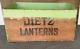 Dietz Lanterns Railroad Globe Street Lamp Wood Shipping Crate Large 27.75 No. 3