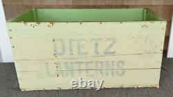 Dietz Lanterns Railroad Globe Street Lamp Wood Shipping Crate Large 27.75 No. 3